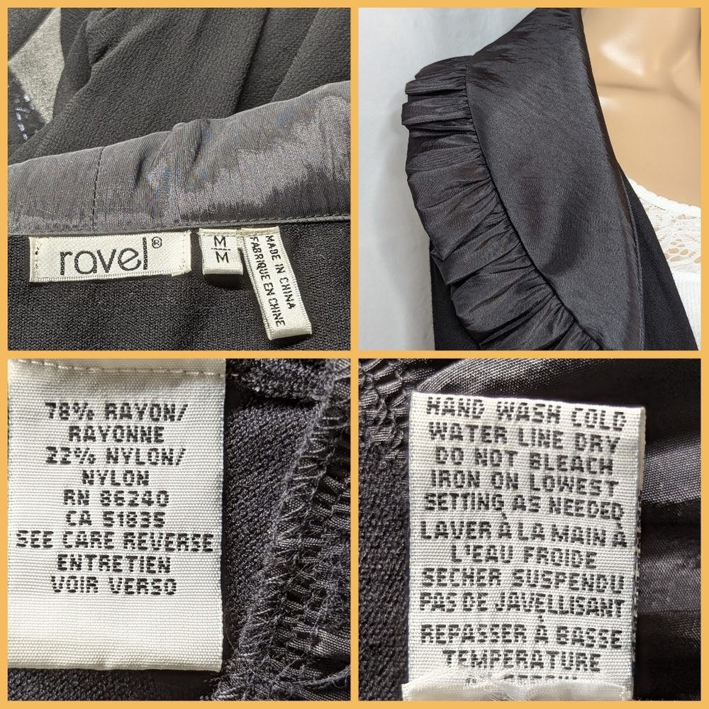 Ravel knit belted ruffled sweater jacket coat black sz M rayon nylon - Picture 3 of 9